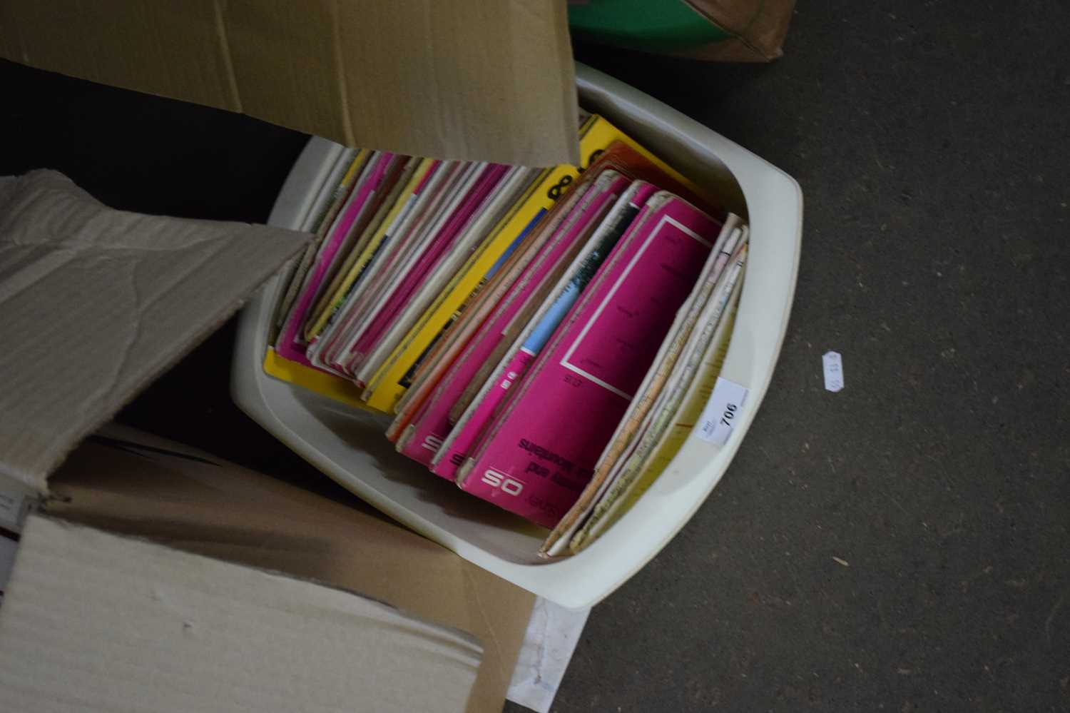 ONE BOX OF ORDNANCE SURVEY MAPS