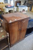 MAHOGANY VENEERED HI-FI CABINET