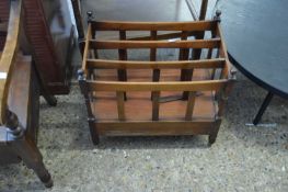 REPRODUCTION MAHOGANY CANTERBURY MAGAZINE RACK