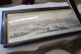 SAMUEL & NATHANIEL BUCK, TWO FRAMED COPIES 'THE NORTH EAST PROSPECT OF THE CITY OF NORWICH' AND