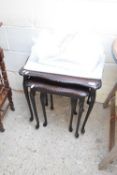 NEST OF THREE OCCASIONAL TABLES