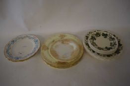 VARIOUS DECORATED PLATES TO INCLUDE JOHNSON BROS, RADFORD DECORATED PLATES ETC