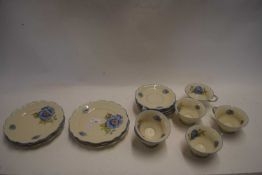 QUANTITY OF SCHUMANN BAVARIAN FLORAL DECORATED TEA WARES