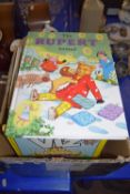 BOX OF RUPERT, BEANO AND OTHER CHILDREN'S ANNUALS