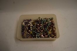 BOX OF COSTUME JEWELLERY