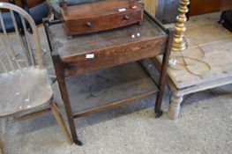 OAK TEA TROLLEY