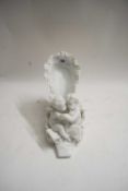 CONTINENTAL WHITE PORCELAIN SHOE FORMED ORNAMENT WITH PSEUDO CROSSED SWORD MARK