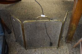 BRASS FRAMED FOLDING SPARK GUARD