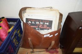 LEATHER CASE OF VARIOUS SHEET MUSIC