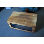 RETRO TEAK TV CABINET WITH DROP DOWN FRONT