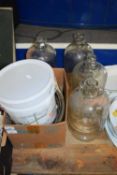 MIXED LOT OF DEMIJONS AND HOME BREWING EQUIPMENT