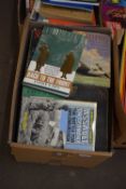 One box of mixed books to include Norfolk church interest, War interest