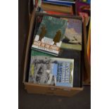 One box of mixed books to include Norfolk church interest, War interest
