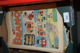 BOX OF BEANO COMICS