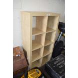 LIGHTWOOD FINISH MODERN SHELF UNIT