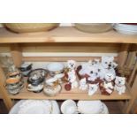 JAPANESE EGG SHELL TEA SERVICE, QUANTITY OF VARIOUS LEONARDO MODEL SCOTTIE DOGS AND OTHERS