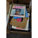 One box of LP records and singles