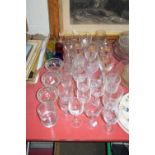 MIXED LOT VARIOUS ASSORTED DRINKING GLASSES