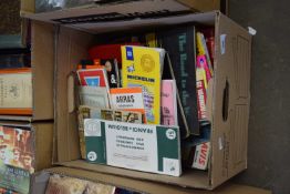 one box of Ordnance Survey maps, Pocket Atlas etc