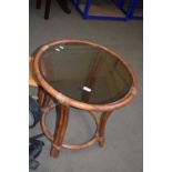 BAMBOO FRAMED COFFEE TABLE