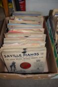 ONE BOX OF 78RPM RECORDS