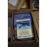 One box of mixed books to include Aircraft / War interests