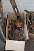 ONE BOX MIXED TOOLS, COPPER KETTLE ETC