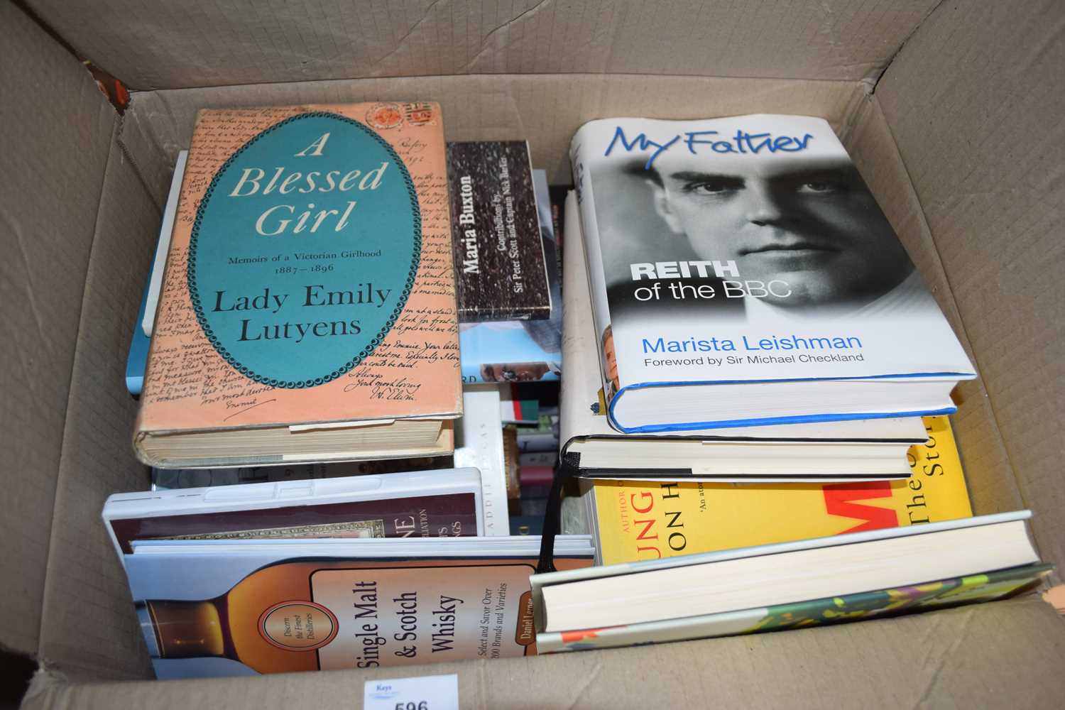 ONE BOX OF MIXED BOOKS