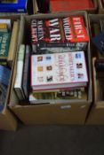 One box of mixed books to include World War interests