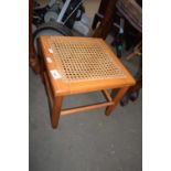 SMALL CANE TOPPED STOOL