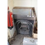 19TH CENTURY CAST IRON INSET FIRE PLACE