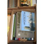One box of mixed books to include Britain from the Air, Various walking books etc