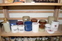 MIXED LOT OF KITCHEN STORAGE JARS TO INCLUDE FORTNUM & MASON CAVIAR