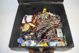 LARGE BOX OF COSTUME JEWELLERY