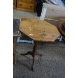 19TH CENTURY PINE OCTAGONAL TOP WINE TABLE