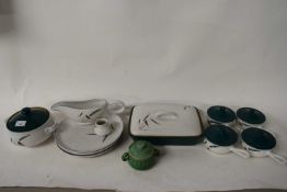 QUANTITY OF DENBY 'GREEN WHEAT' TABLE WARES