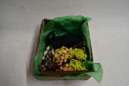 BOX OF MIXED COSTUME JEWELLERY