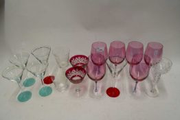 MIXED LOT MODERN DRINKING GLASSES