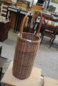 TALL WICKER BASKET