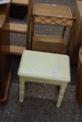 SMALL CREAM PAINTED STOOL