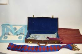 CASE OF VARIOUS MASONIC SASHES