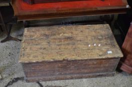 VINTAGE PINE BLANKET BOX, 94CM WIDE