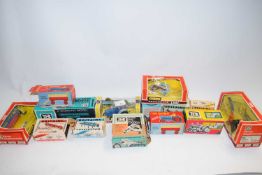 COLLECTION OF BRITAINS BOXED TOY FARM VEHICLES AND EQUIPMENT