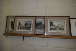 FOUR COLOURED REPRODUCTION ENGRAVINGS, VIEWS OF GERMAN CITIES