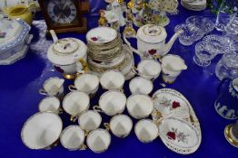 QUANTITY OF ROYAL STAFFORD 'ROSES TO REMEMBER' TEA AND COFFEE WARES