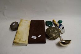 MIXED LOT VARIOUS PUNCH LADLE, JEWELLERY BOXES, ETC