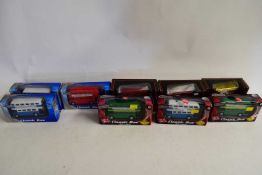 COLLECTION VARIOUS BOXED TOY BUSES