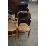 BALLOON BACK CANE SEATED CHAIR