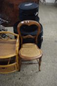 BALLOON BACK CANE SEATED CHAIR