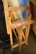 TWO FOLDING ARTISTS EASELS
